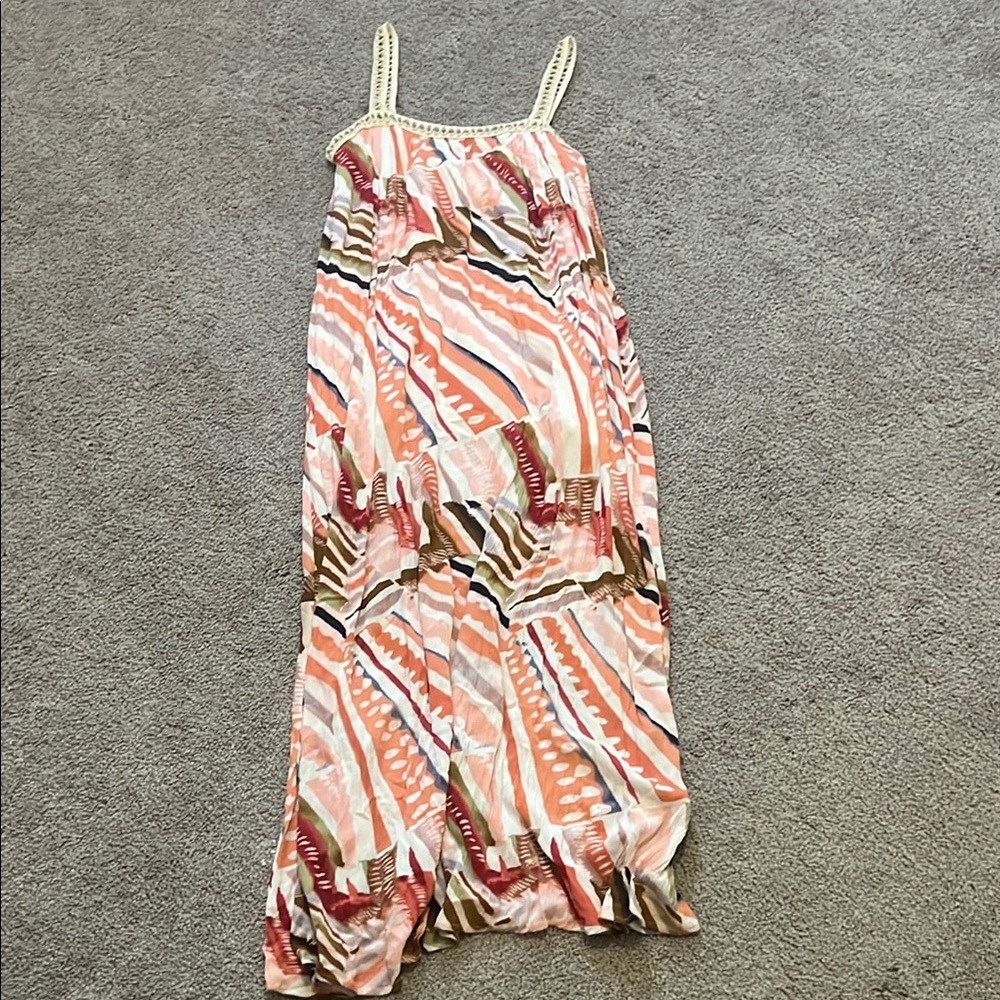 Forever 21 Printed Maxi Dress - Size Large